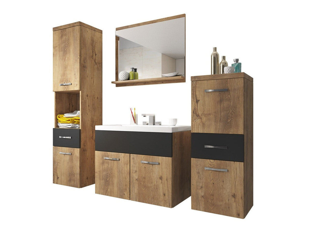 Fürdőszoba garnitúra Alba / Bella (Lumia), Szín: Dió + Grafit