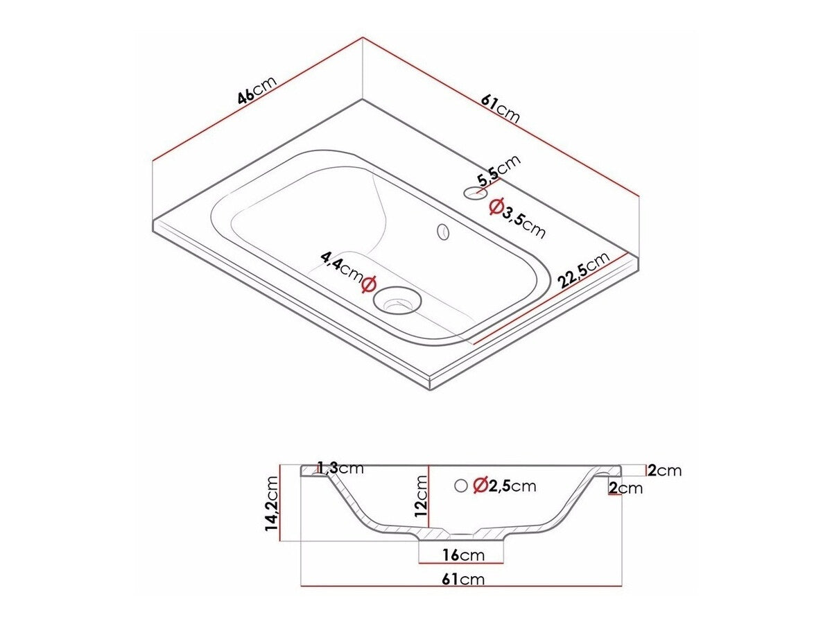 Fürdőszoba garnitúra Porto (Mandy), Led világítás: Igen, Mosdókagyló: Nem, Szín: Fehér + Fényes fehér