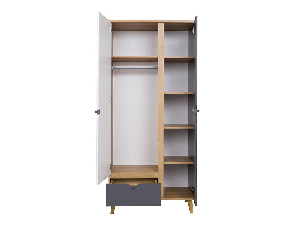 Gyerekszoba garnitúra MEMONE (Temero I), Szín: Arany tölgy + Grafit + Fehér