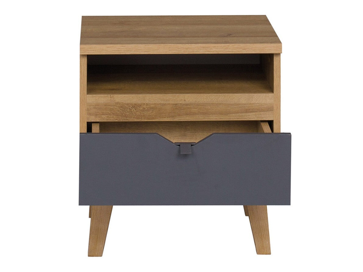 Bútorkészlet MEMONE (Temero II), Szín: Arany tölgy + Grafit + Fehér