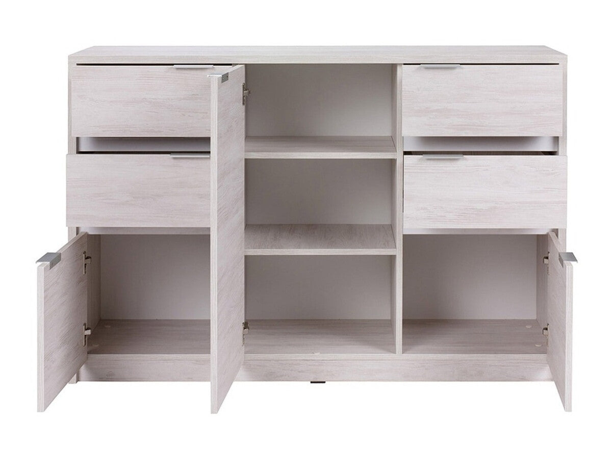 Irodai garnitúra Denver (Verdek III), Led világítás: Igen, Szín: Monastery tölgy + Fényes fekete