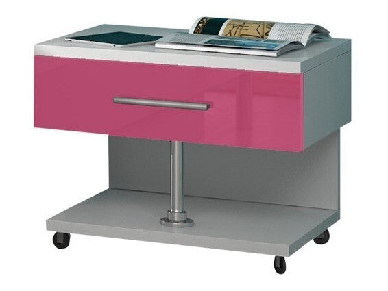 Gyerekszoba garnitúra (Paradise III), Szín: Fényes fehér + Fényes rózsaszínű