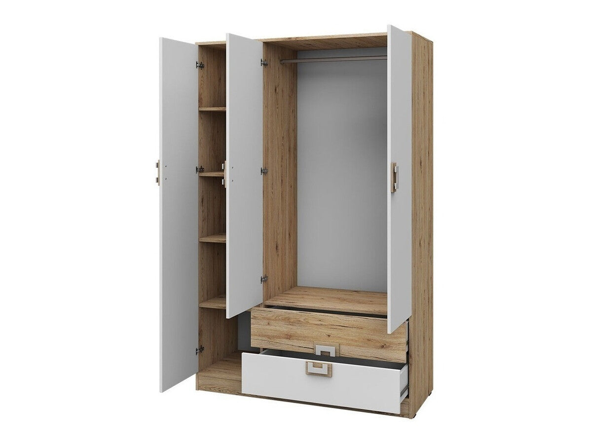 Bútorkészlet Nico (Niczi VI), Szín: Világos tölgy + Fehér