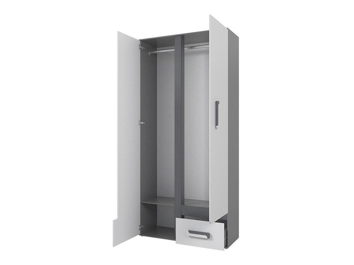 Gyerekszoba garnitúra Apetito (Petito) XV, Szín: Antracit + Fehér