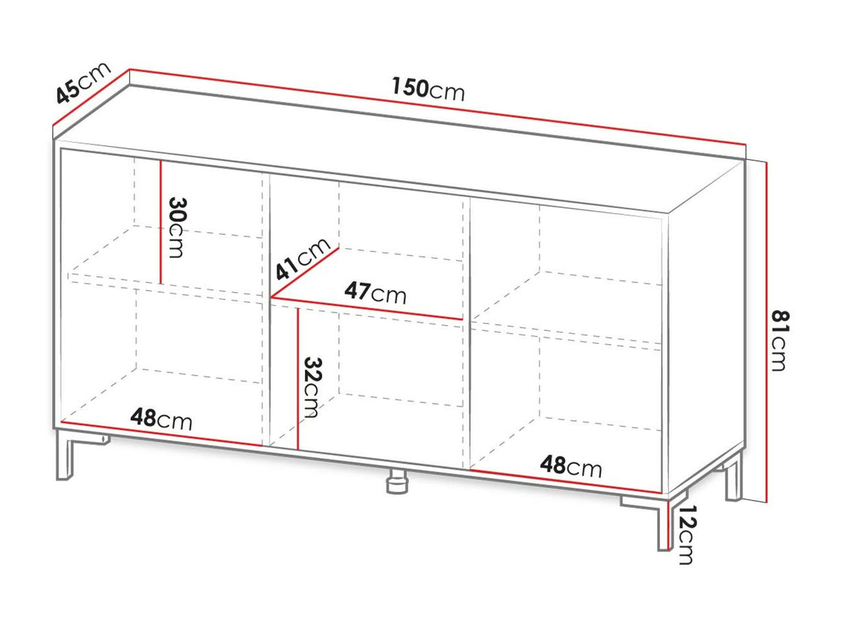 Szekrény MARMO 150 3D (Sopeleto 3D 150) Szín: Fehér + Fehér márvány