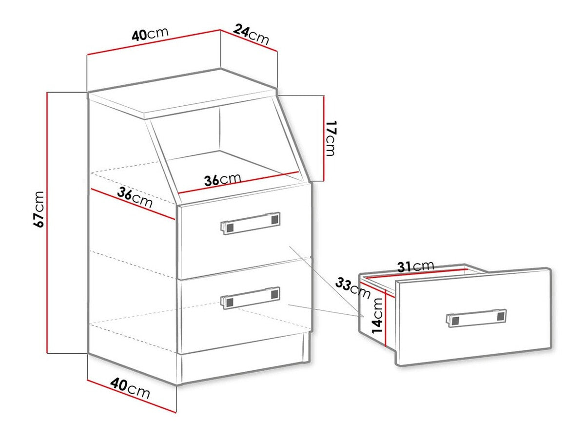 Tároló Trafiko 15 (Tofiko TO015), Szín: Fehér + Rózsaszín