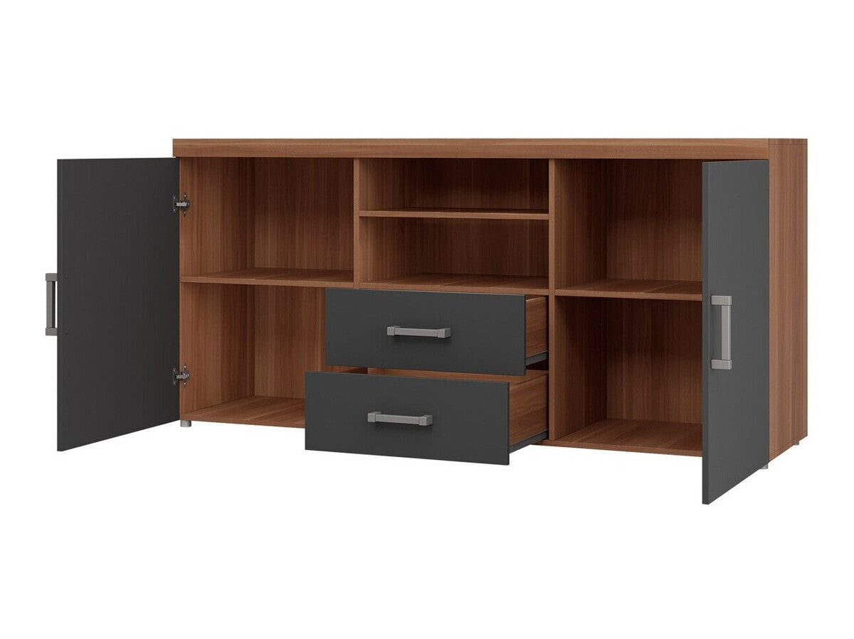 Komód Samba 5 (Brode BD05), Szín: Szilva + Grafit