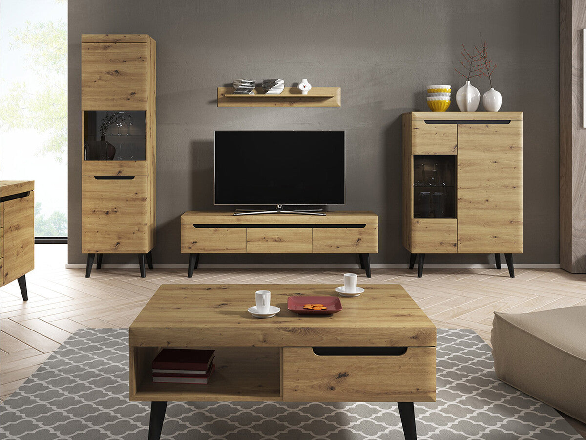 Polc Nemrdi 107 (Nirus), Szín: Artisan tölgy + Grafit