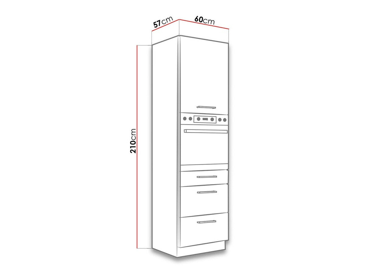 Moduláris szekrény beépített készülékekhez Faline 60 DPS-210 3S 1F (Vigo)