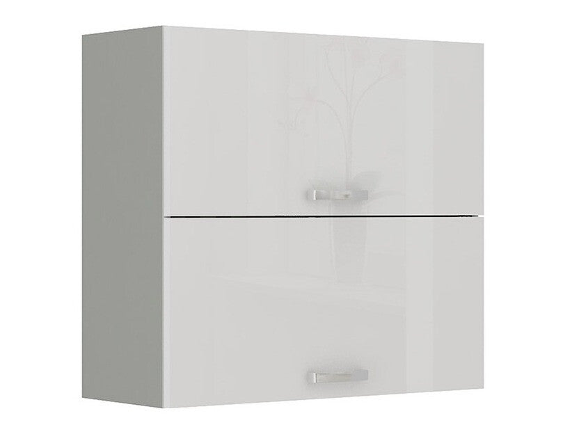 Moduláris fali szekrény Multiline 80 GU-72 (Szürke + Fényes fehér)