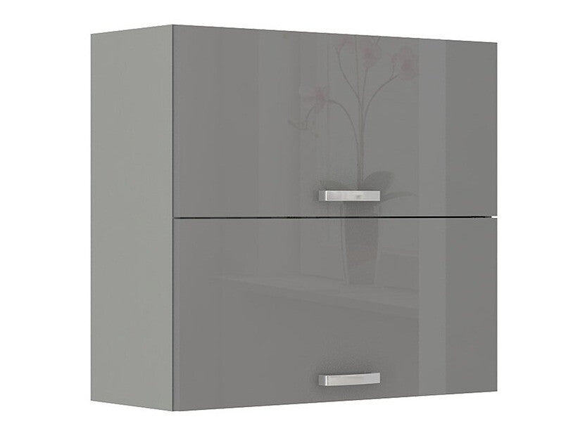Moduláris fali szekrény Multiline 80 GU-72 (Szürke + Fényes szürke)