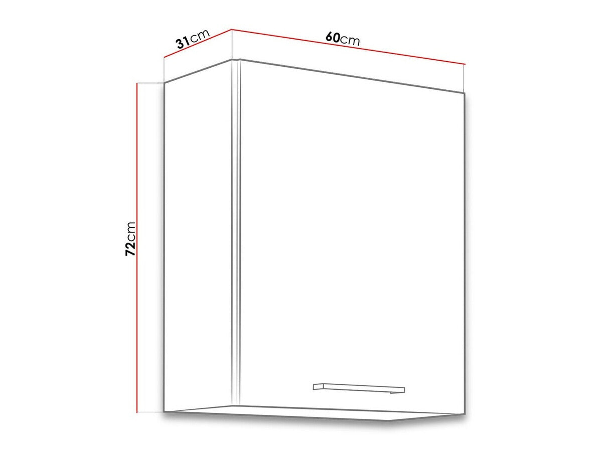 Moduláris fali szekrény Faline 60 G-72 1F (Vigo)