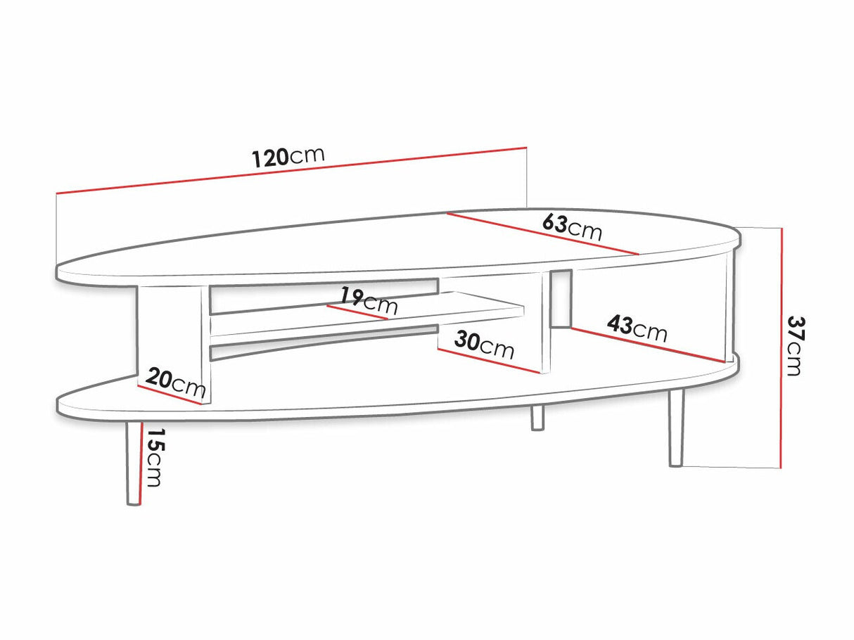 Dohányzóasztal VASINA VS-04 (Peczo PC04)