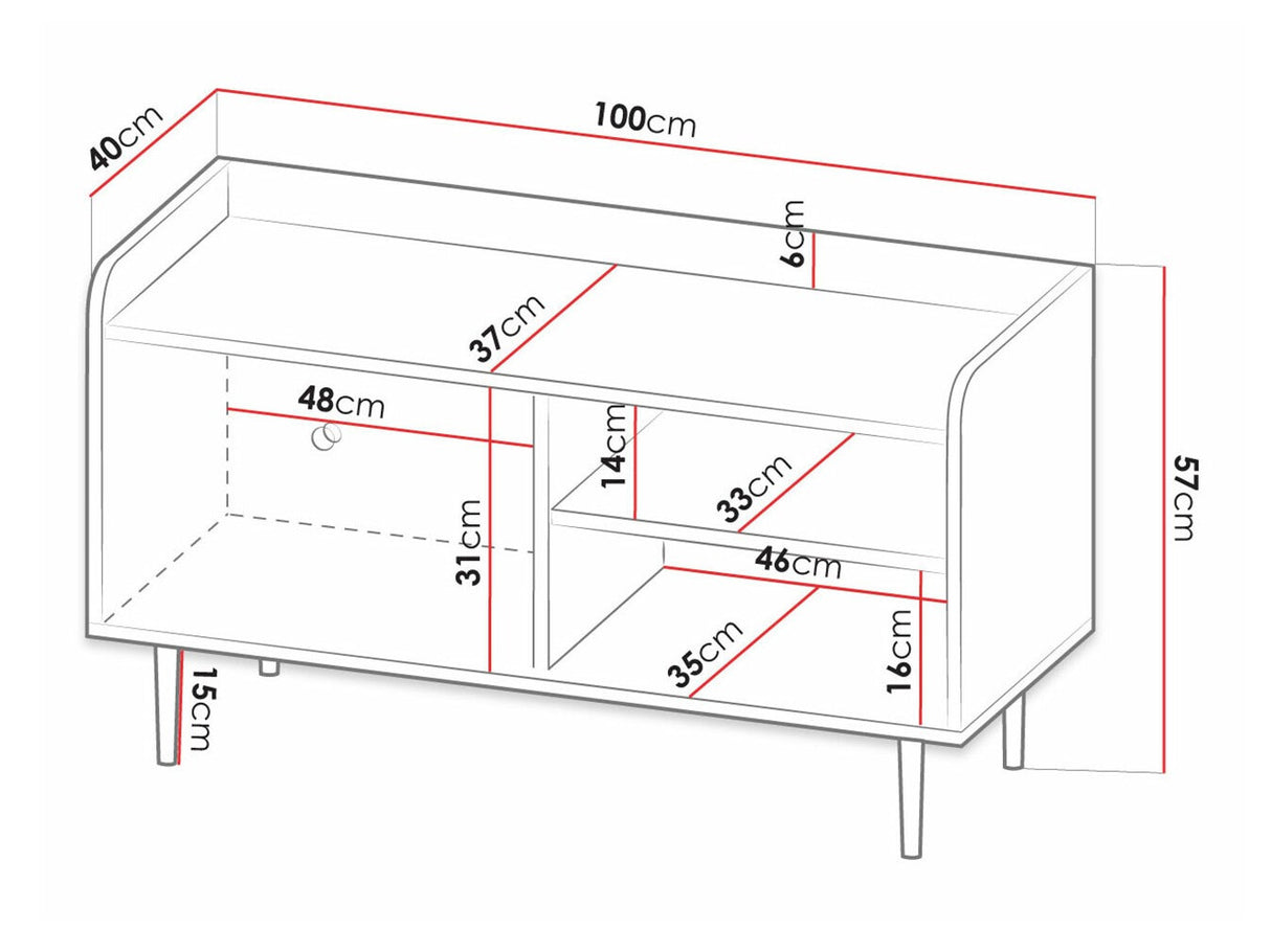 TV-állvány RTV100 VASINA VS-07 (Peczo 100 PC07)