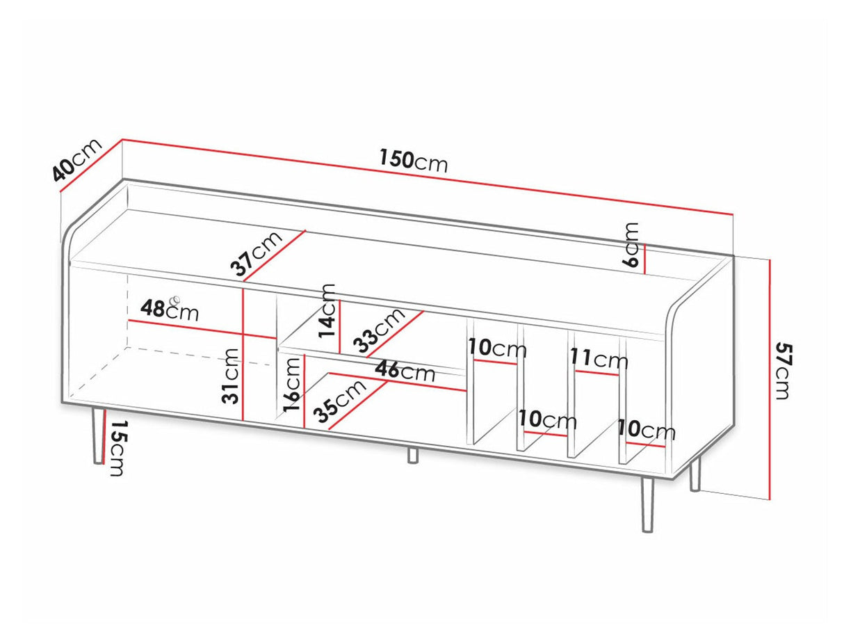 TV-állvány RTV150 VASINA VS-08 (Peczo 150 PC08)