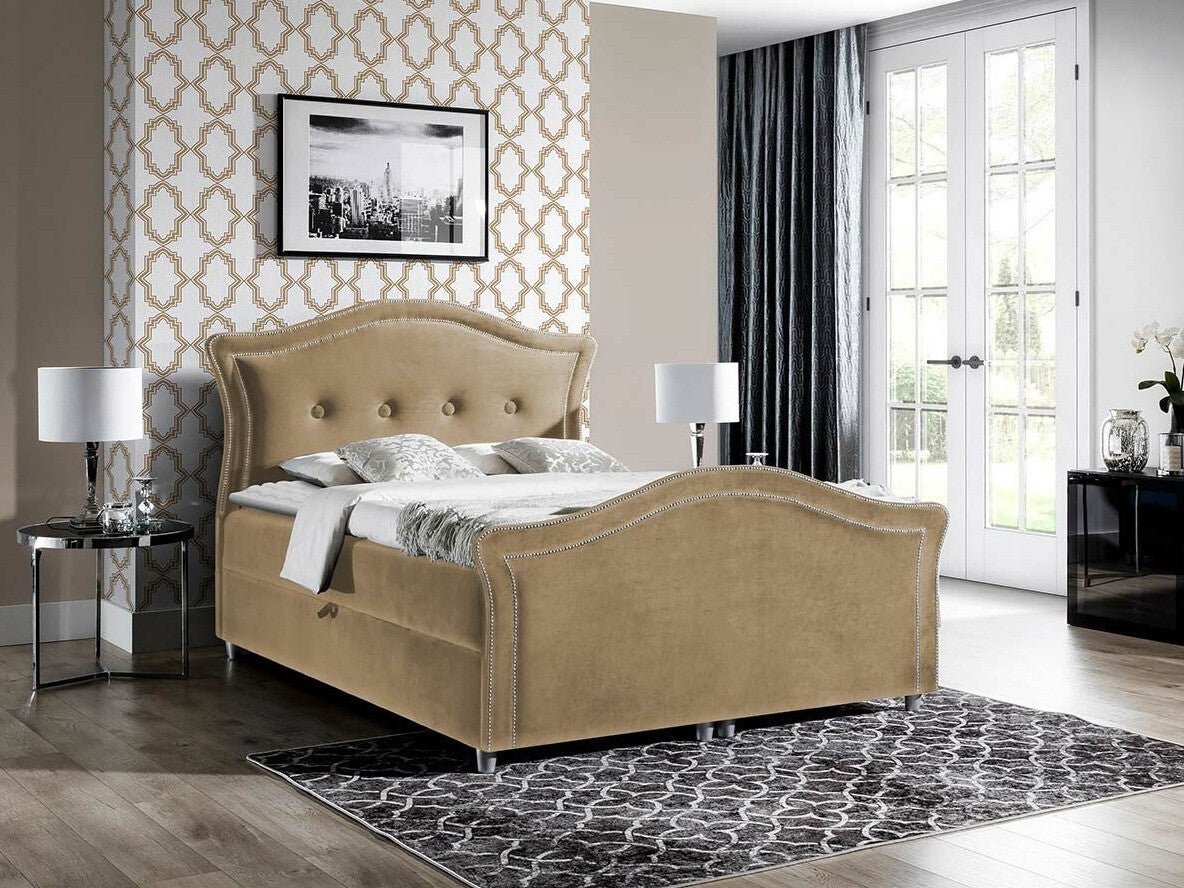 Kontinentális ágy BEDRAN LUX (Masala Lux), Szín: Magic Velvet 2206, Alvó felület mérete: 160 x 200 cm