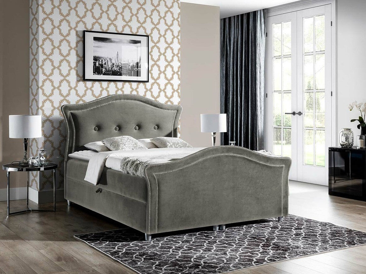 Kontinentális ágy BEDRAN LUX (Masala Lux), Szín: Magic Velvet 2217, Alvó felület mérete: 160 x 200 cm