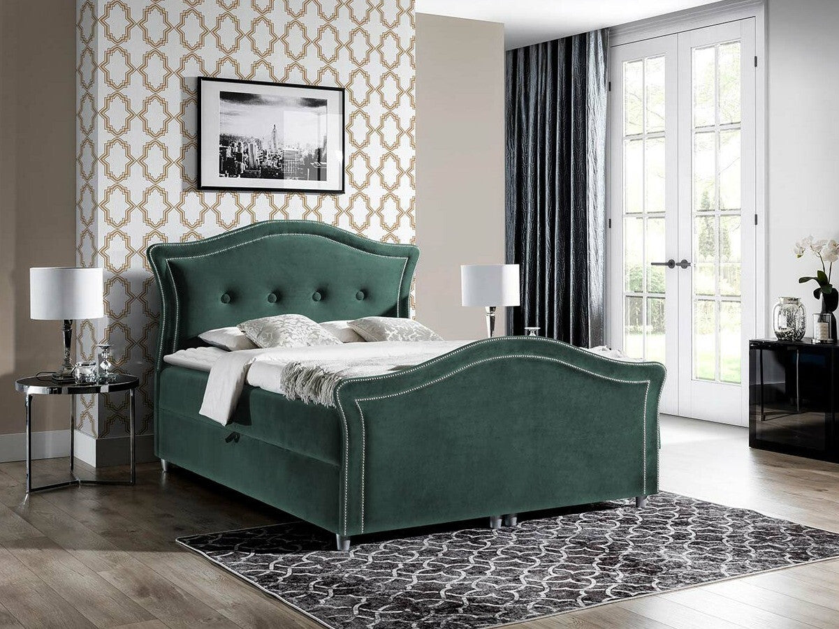 Kontinentális ágy BEDRAN LUX (Masala Lux), Szín: Velluto 12, Alvó felület mérete: 140 x 200 cm