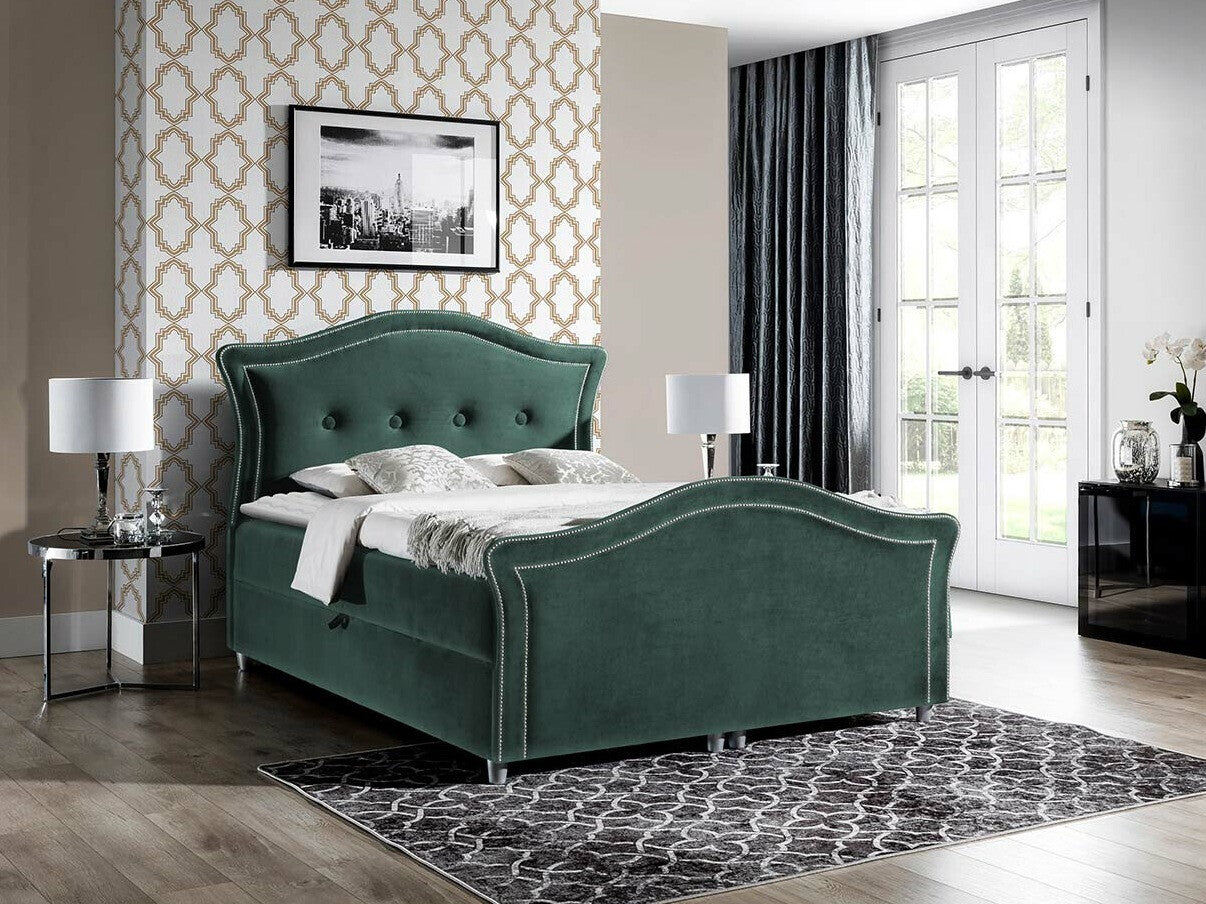 Kontinentális ágy BEDRAN LUX (Masala Lux), Szín: Velluto 12, Alvó felület mérete: 160 x 200 cm