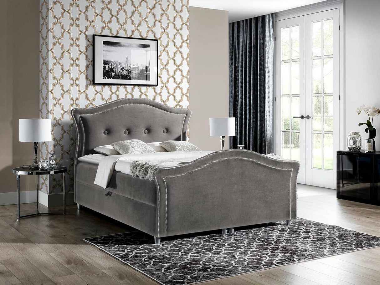 Kontinentális ágy BEDRAN LUX (Masala Lux), Szín: Velluto 17, Alvó felület mérete: 120 x 200 cm