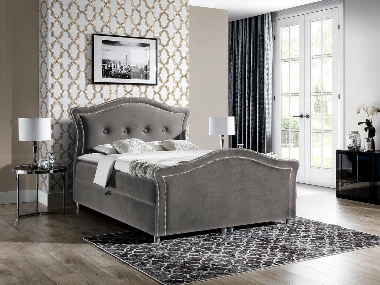 Kontinentális ágy BEDRAN LUX (Masala Lux), Szín: Velluto 17, Alvó felület mérete: 180 x 200 cm