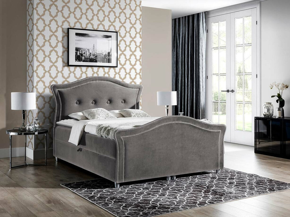 Kontinentális ágy BEDRAN LUX (Masala Lux), Szín: Velluto 17, Alvó felület mérete: 200 x 200 cm