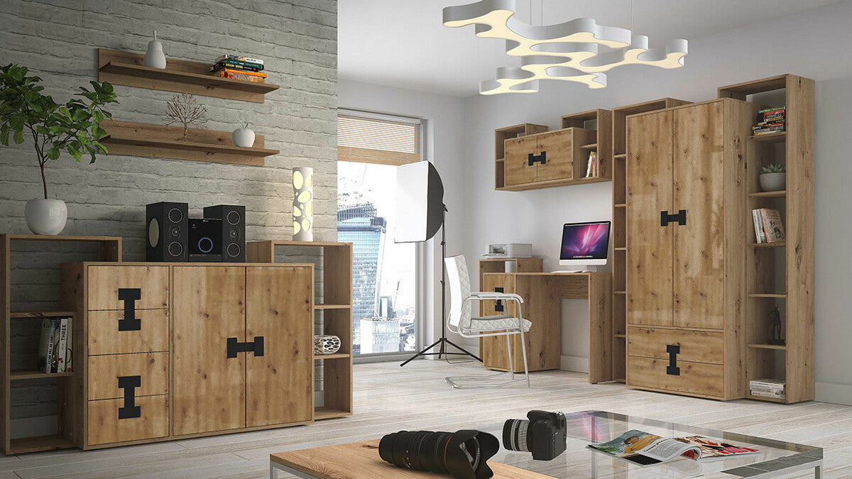 Íróasztal 120 INDEX 10 (Tikrote), Szín: Artisan tölgy