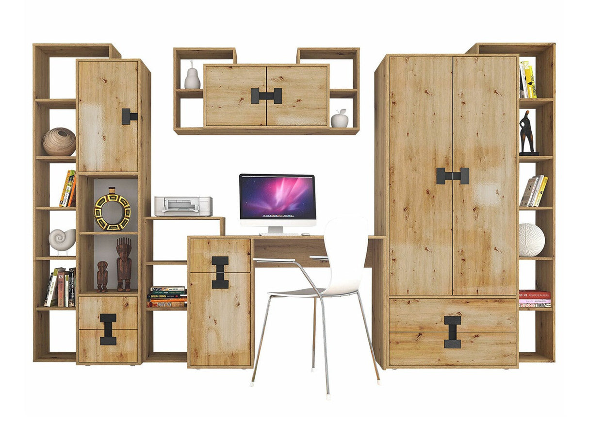 Irodai garnitúra INDEX I (Tikrote), Szín: Artisan tölgy