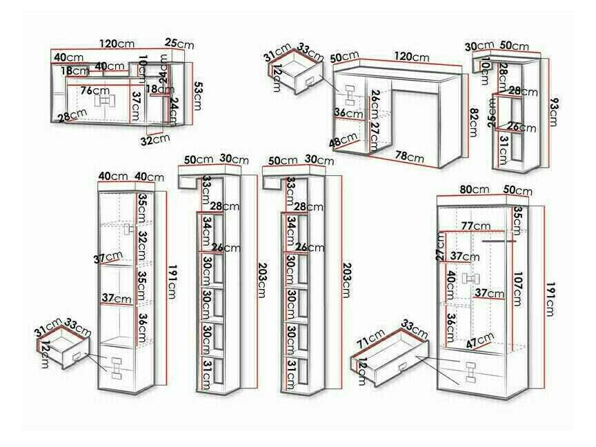 Irodai garnitúra INDEX I (Tikrote), Szín: Artisan tölgy