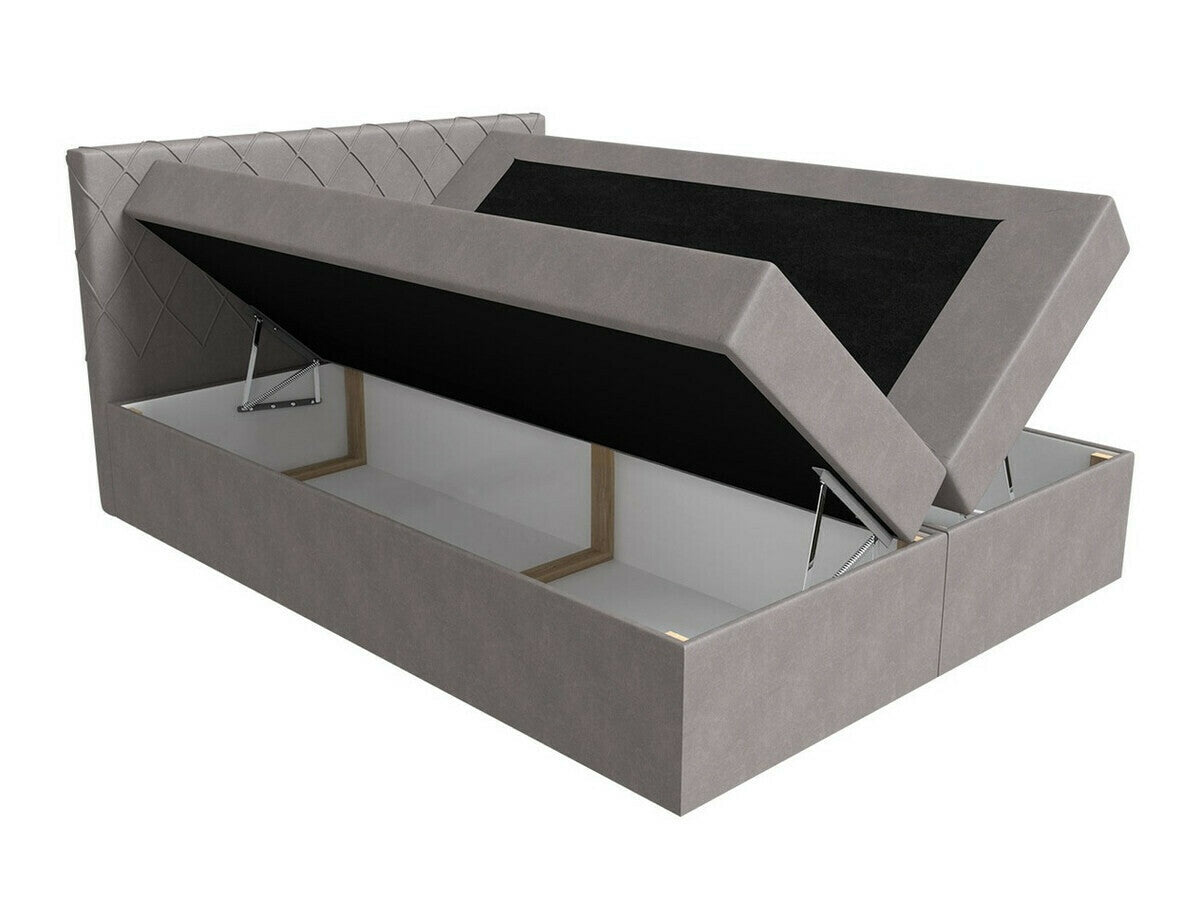 Kontinentális ágy Paros (Narcyz), Szín: Velluto 10, Alvó felület mérete: 200 x 200 cm