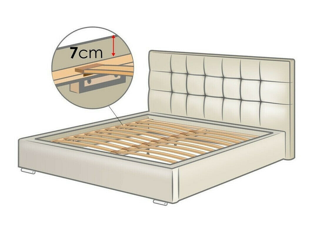 Ágy Marina (Alita), Alvó felület mérete: 140 x 200 cm, Szín: Ikar 09