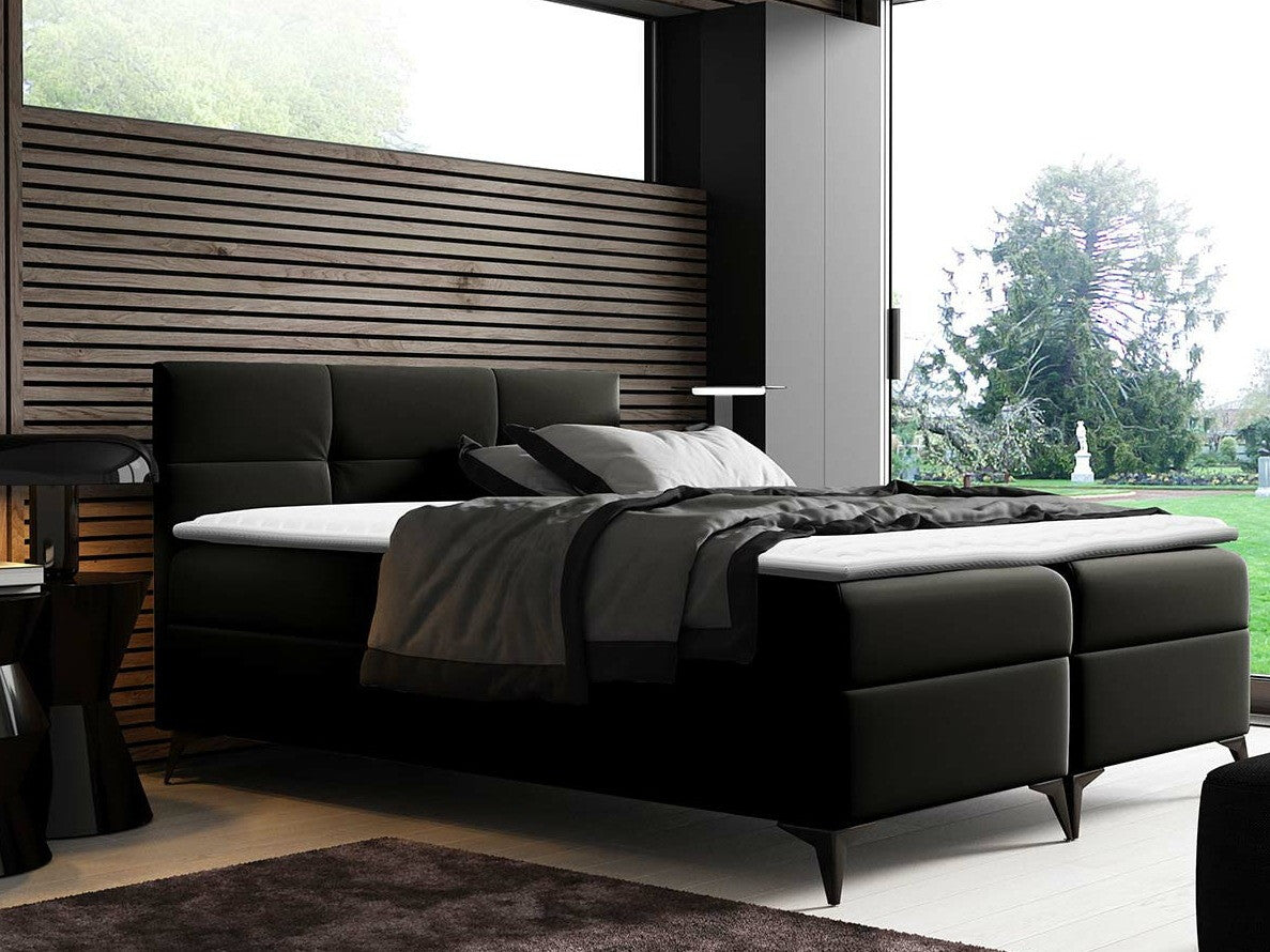 Kontinentális ágy FIGARO (Durian), Szín: Öko bőr Soft 011, Alvó felület mérete: 180 x 200 cm