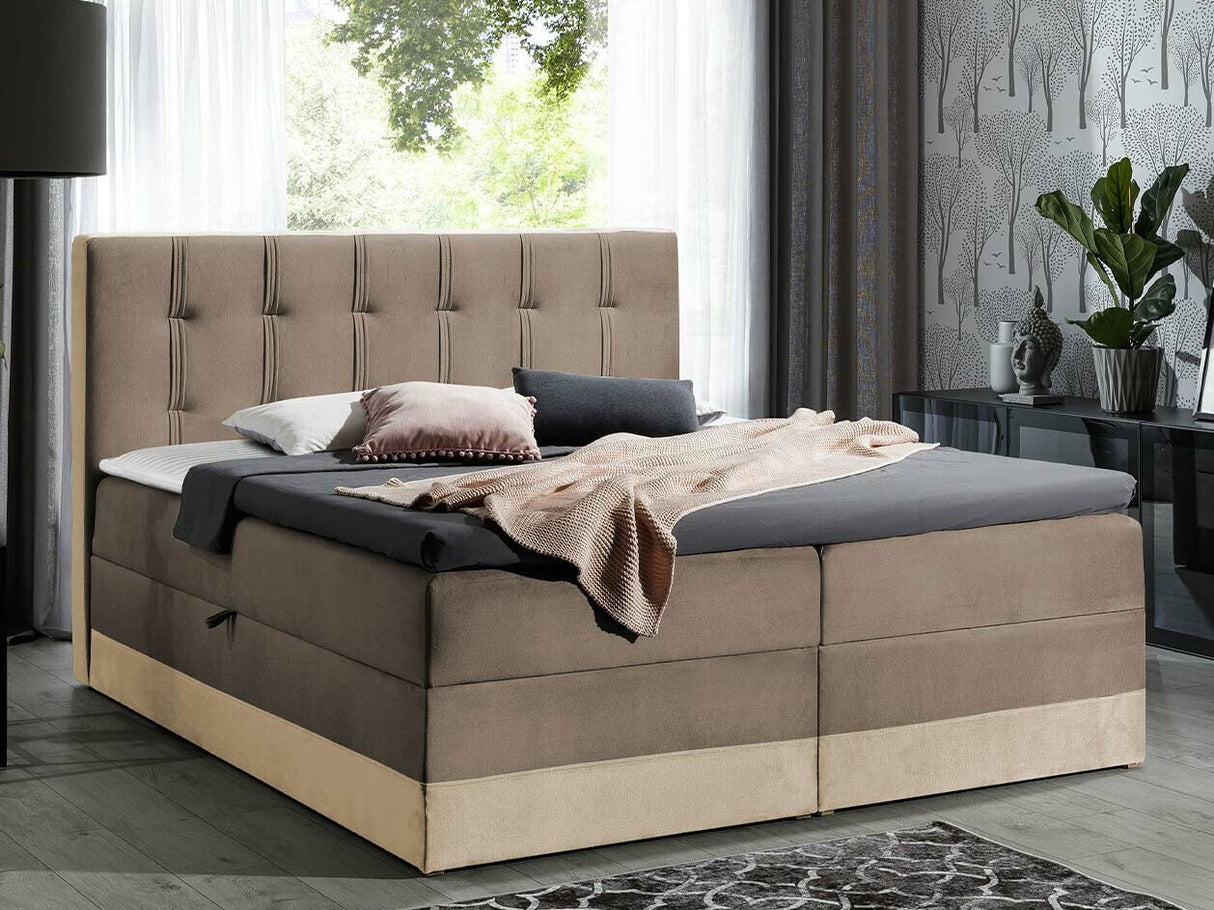Kontinentális ágy ROYAL (Orlando), Szín: Kameleon 04 + Kameleon 15, Alvó felület mérete: 160 x 200