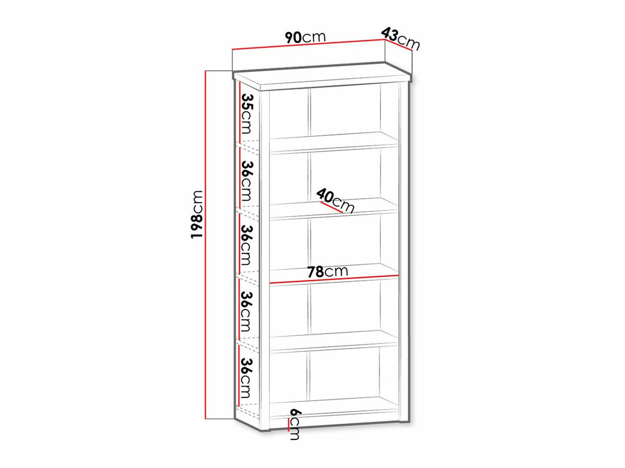 Könyvespolc Prowansja R3 11