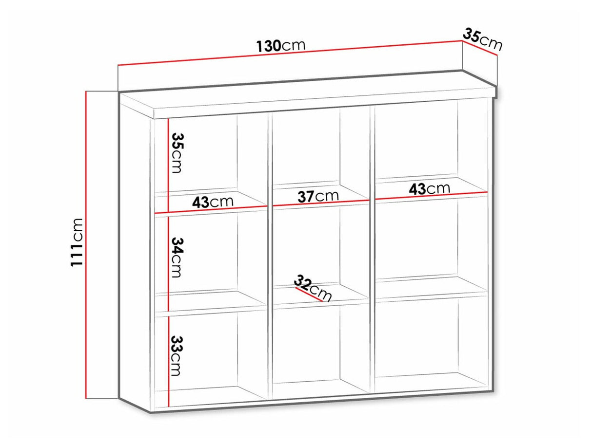 Könyvespolc Prowansja R2D 10