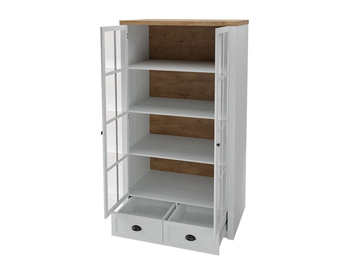 Könyvespolc Prowansja W2S 20 , Szín: Lefkas tölgy + Anderson fenyő, Led világítás: Nem