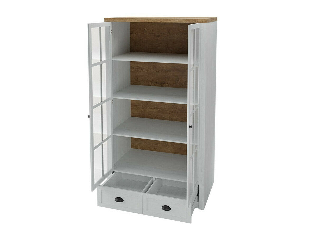 Könyvespolc Prowansja I W2S 20, Szín: Lefkas tölgy + Anderson fenyő, Led világítás: Igen