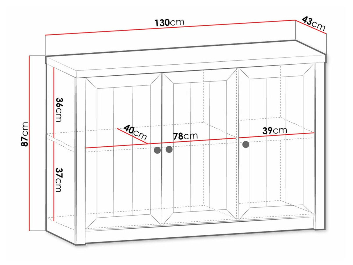 Szekrény Prowansja K3D 02