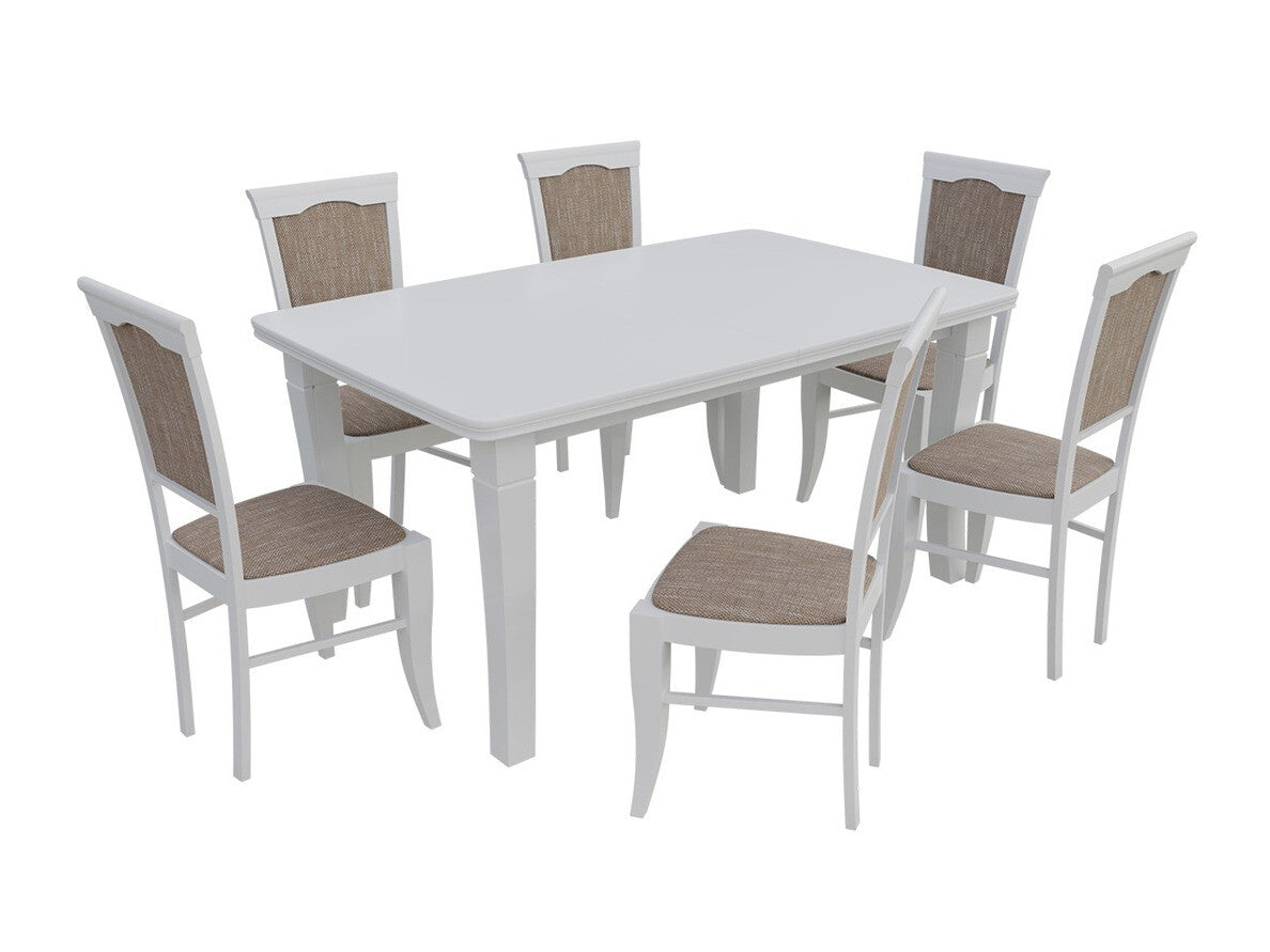 Szék K13, Fa színe: Fehér, Kárpit: Lawa 02