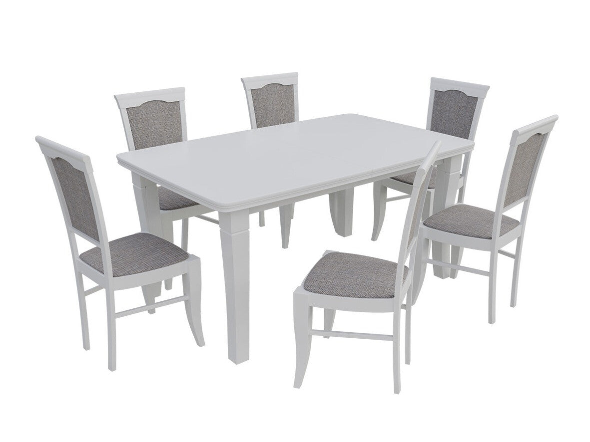 Szék K13, Fa színe: Fehér, Kárpit: Lawa 05