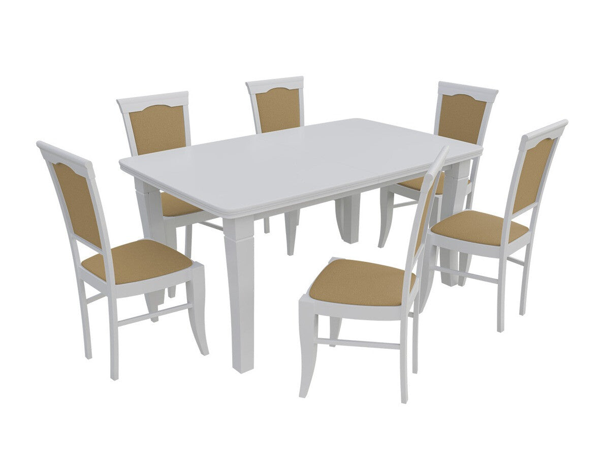 Szék K13, Fa színe: Fehér, Kárpit: Casablanca 2304