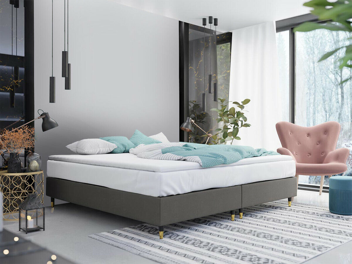 Kontinentális ágy LUX-BAZA ZŁOTA II (Estelle-Baza Złota II), Szín: Manila 16, Alvó felület mérete: 180 x 200 cm