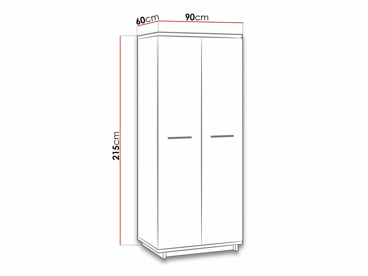 Gardróbszekrény SZ2D INES (Mins)