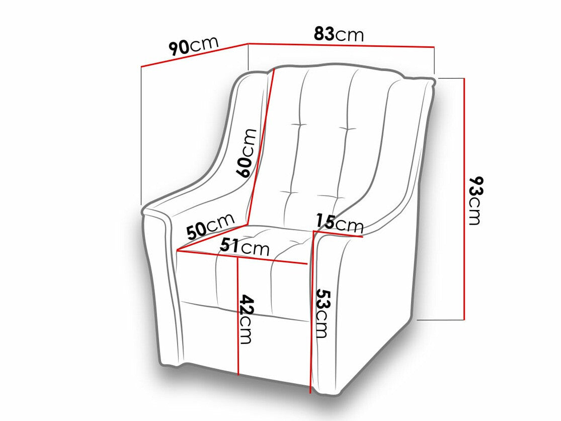Fotel Niagara (Margaret), Szín: Kronos 22