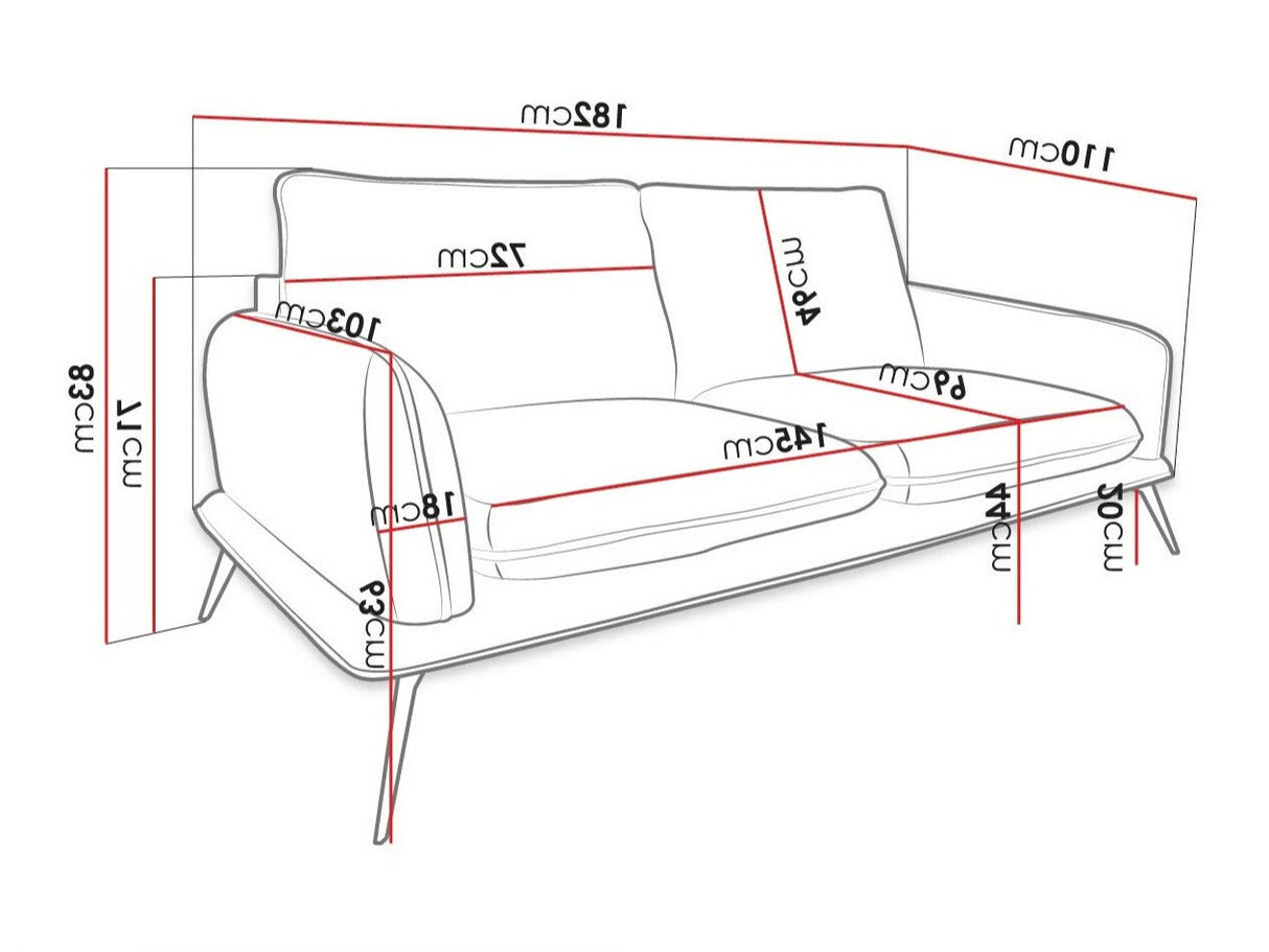 Kanapé PORTIMAO 2-KA (Konstare 2), Szín: Zetta 291