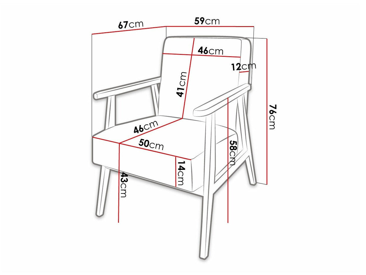 Fotel Retro (Pawiva), Szín: Poso 1