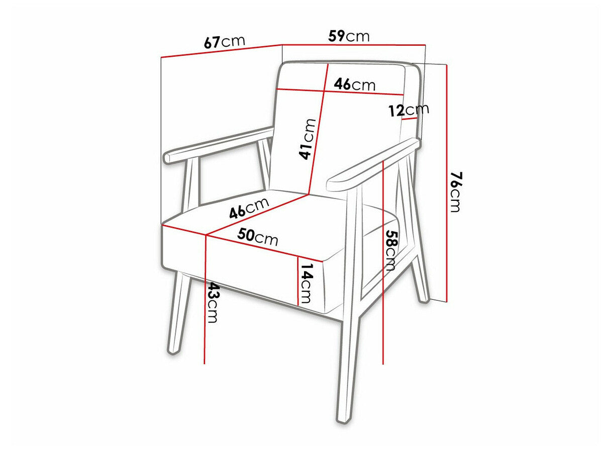 Fotel Retro (Pawiva), Szín: Poso 100