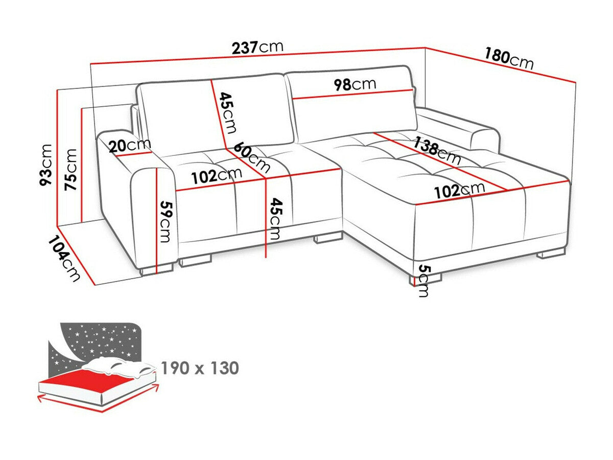 Sarokkanapé Milton (Gefiones), Szín: Kronos 22