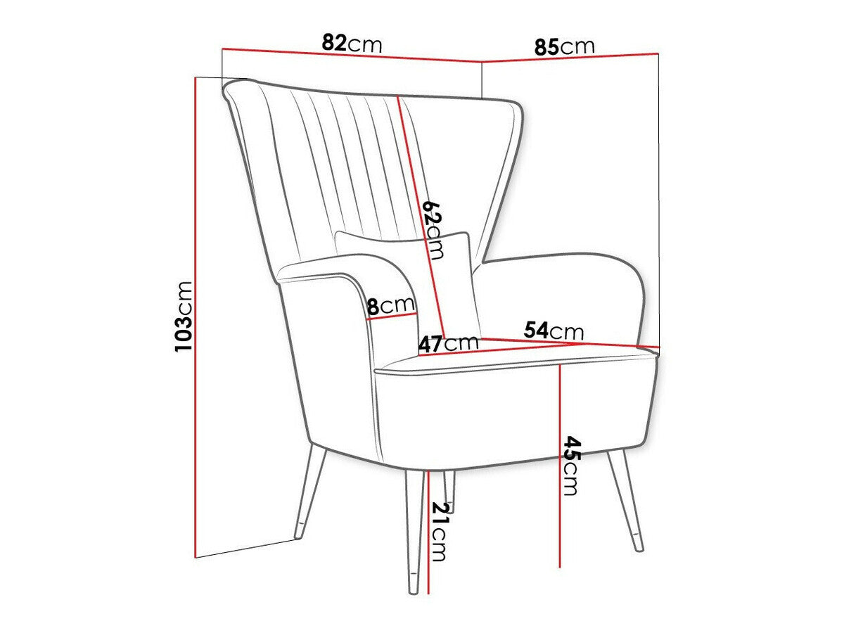 Fotel Manidi (Pirko), Szín: Magic Velvet 2219