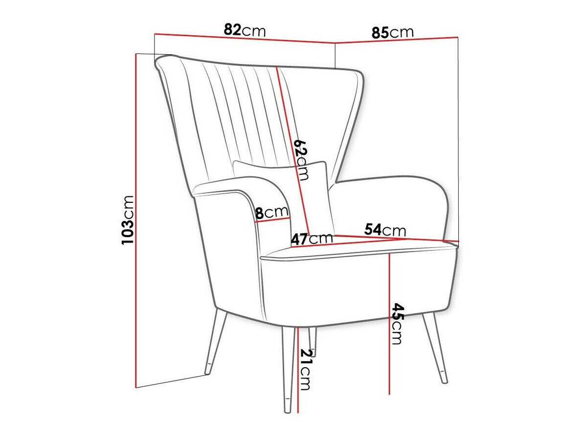 Fotel Manidi (Pirko), Szín: Magic Velvet 2227